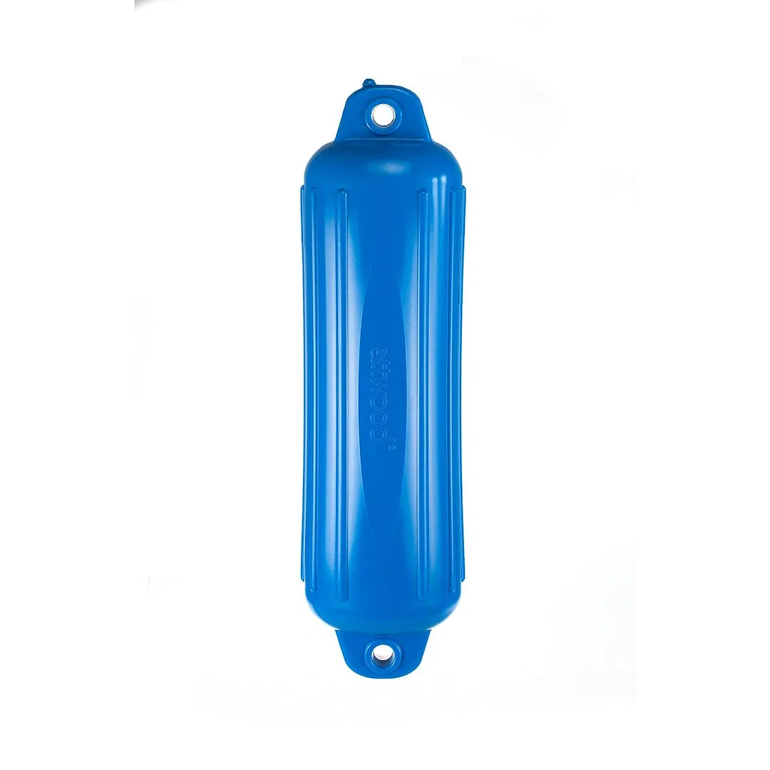 9356BD1 – ATTWOOD MARI Boat Fender, Blue Ribbed Cylinder 6 Inch Diameter x 24 Inch Length Polymeric Single